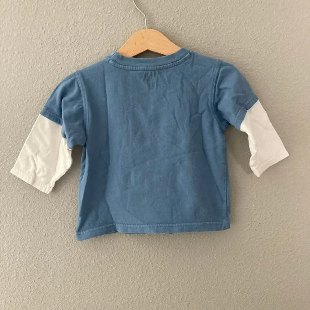 Gymboree Bundle of Dog Long Sleeve Tees - Blue - 12-18M
